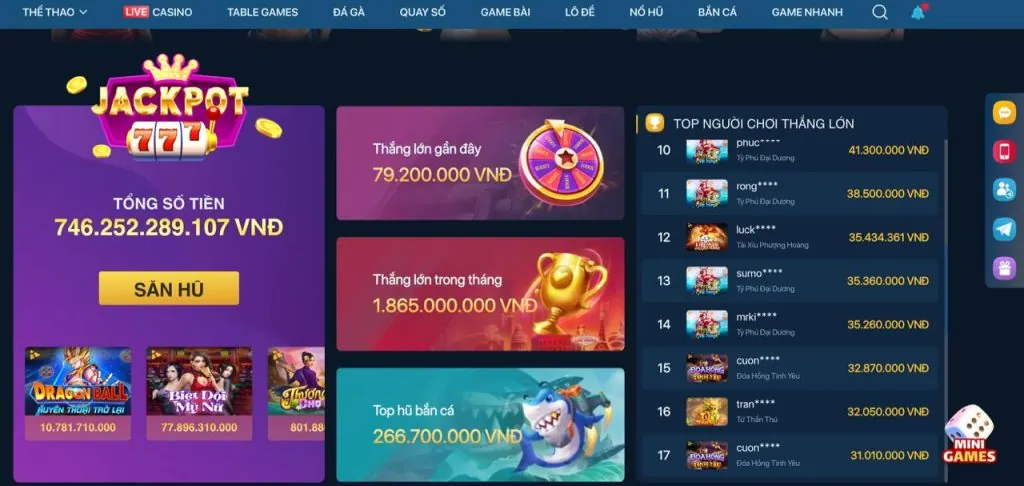 Ứng dụng di động game hit
